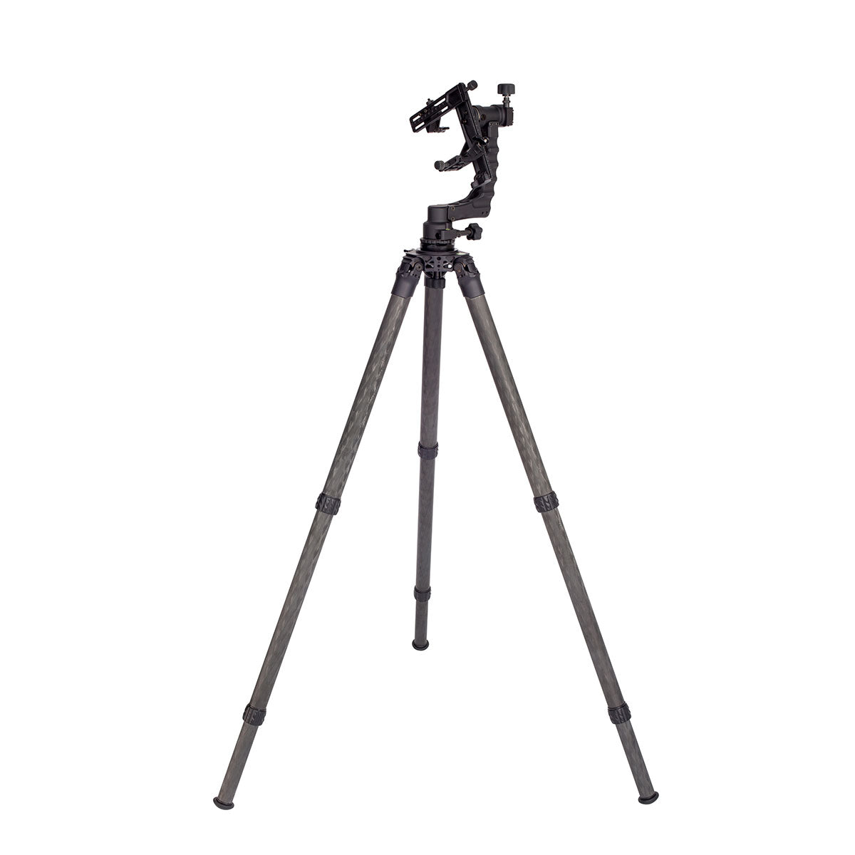 K01 Rifle Support Kit | 42mm Carbon Fiber Tripod, Gimbal Head, Leveling Base & Scope Mount